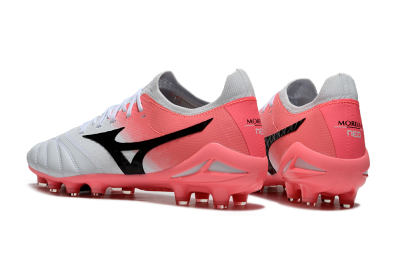 Men's Mizuno Morelia Neo IV Bate FG Football Boots - White/Pink/Black