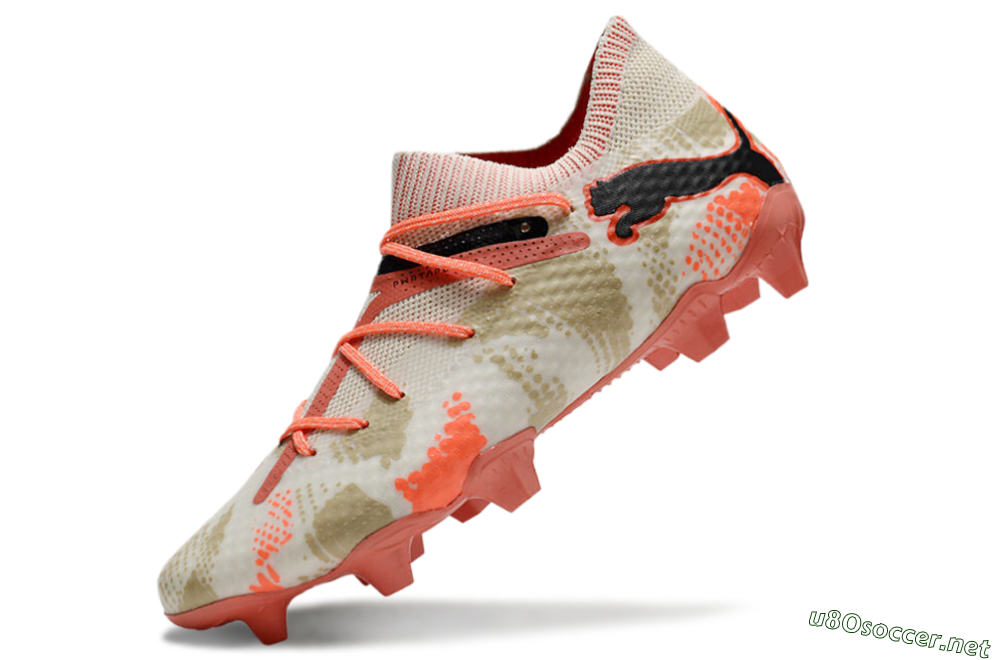 Men's Puma Future 7 Ultimate FG Football Boots - Beige/Black/Brown 5