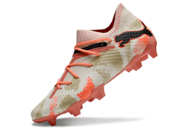 Men's Puma Future 7 Ultimate FG Football Boots - Beige/Black/Brown