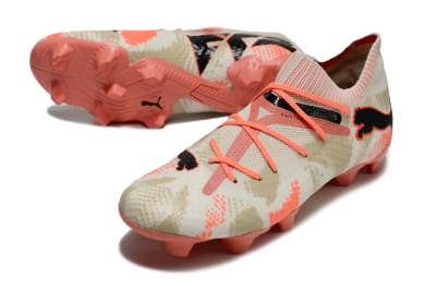 Men's Puma Future 7 Ultimate FG Football Boots - Beige/Black/Brown
