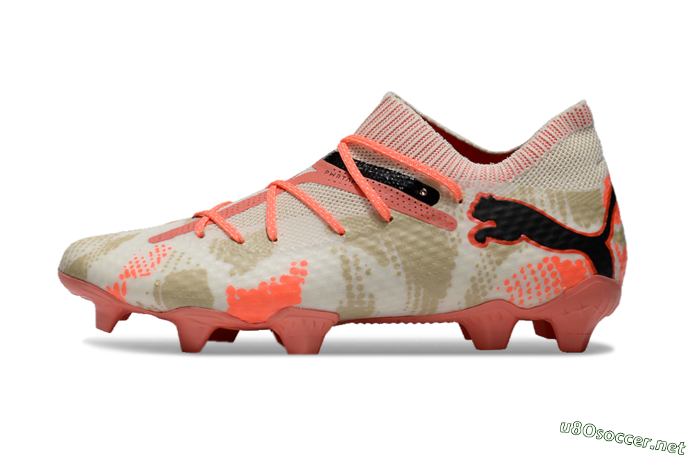 Men's Puma Future 7 Ultimate FG Football Boots - Beige/Black/Brown 0