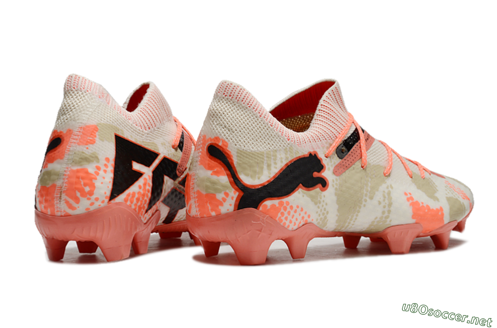 Men's Puma Future 7 Ultimate FG Football Boots - Beige/Black/Brown 6