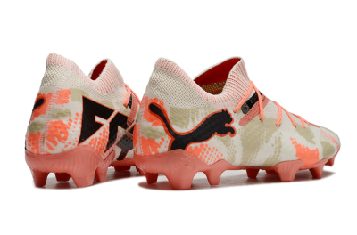 Men's Puma Future 7 Ultimate FG Football Boots - Beige/Black/Brown