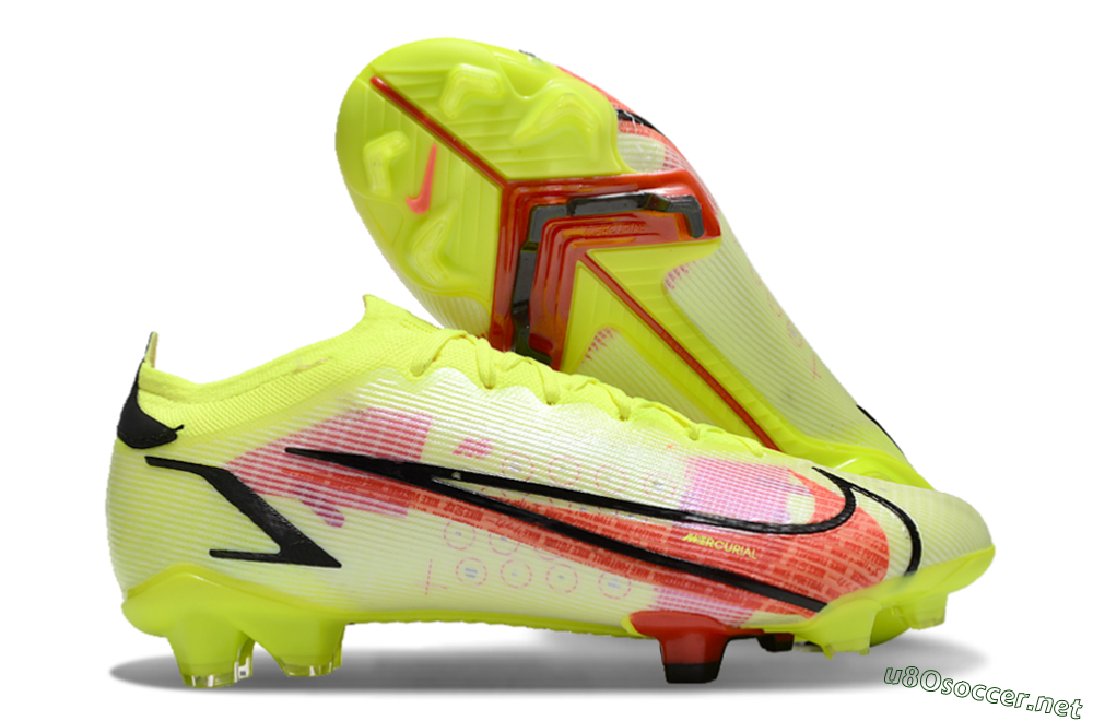 Men's Nike Mercurial Vapor 14 Elite FG Football Boots - Yellow/Red/Black 2