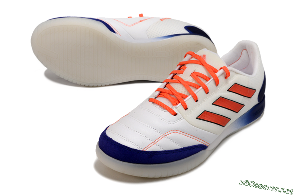 Men's Adidas Top Sala Competition IC Football Shoes - White/Red/Blue 3