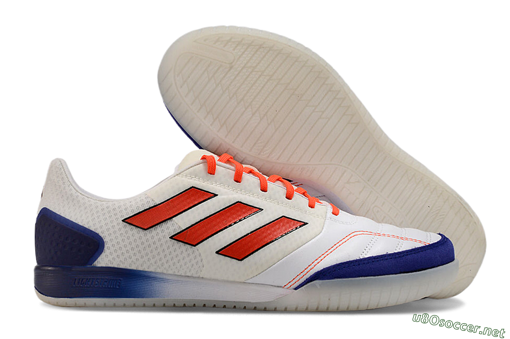 Men's Adidas Top Sala Competition IC Football Shoes - White/Red/Blue 2