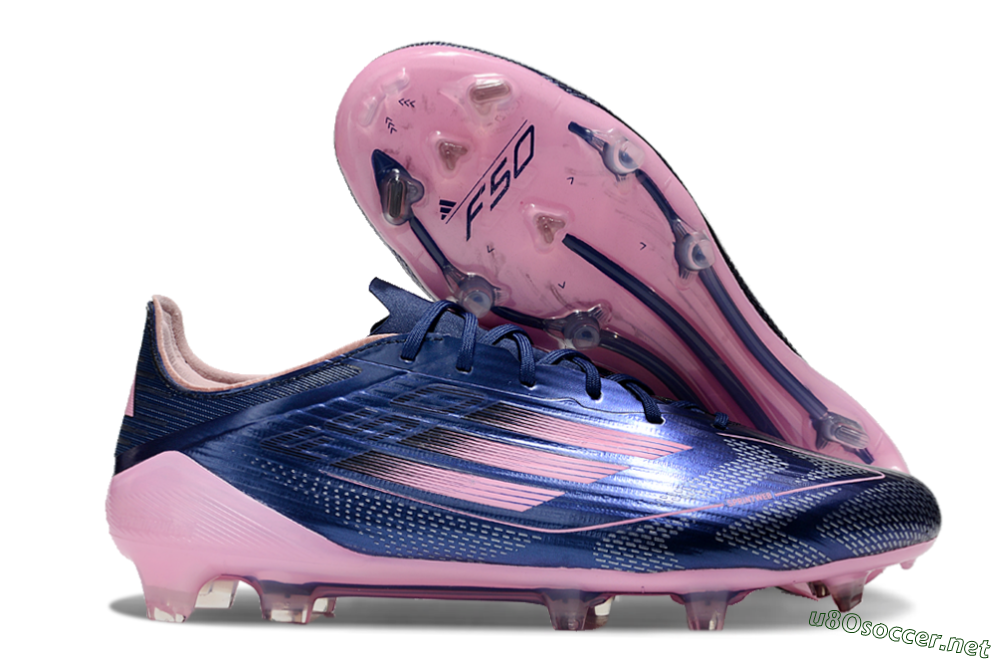 Men's Adidas F50 Elite FG Football Boots - Blue/Pink 2