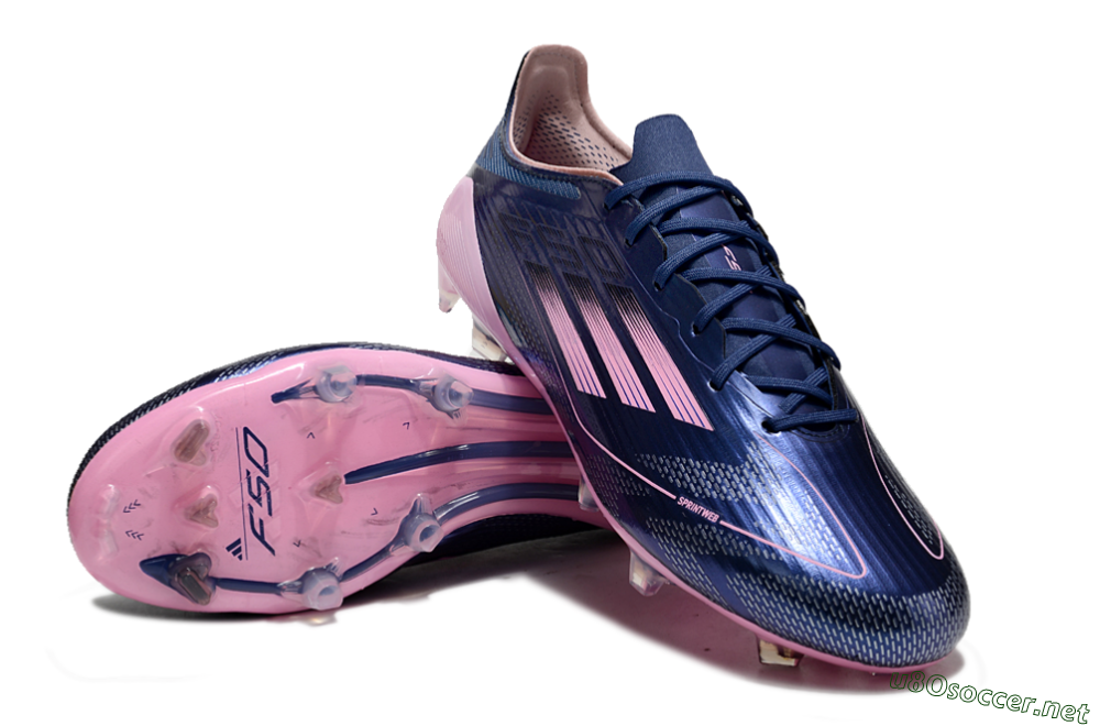 Men's Adidas F50 Elite FG Football Boots - Blue/Pink 3