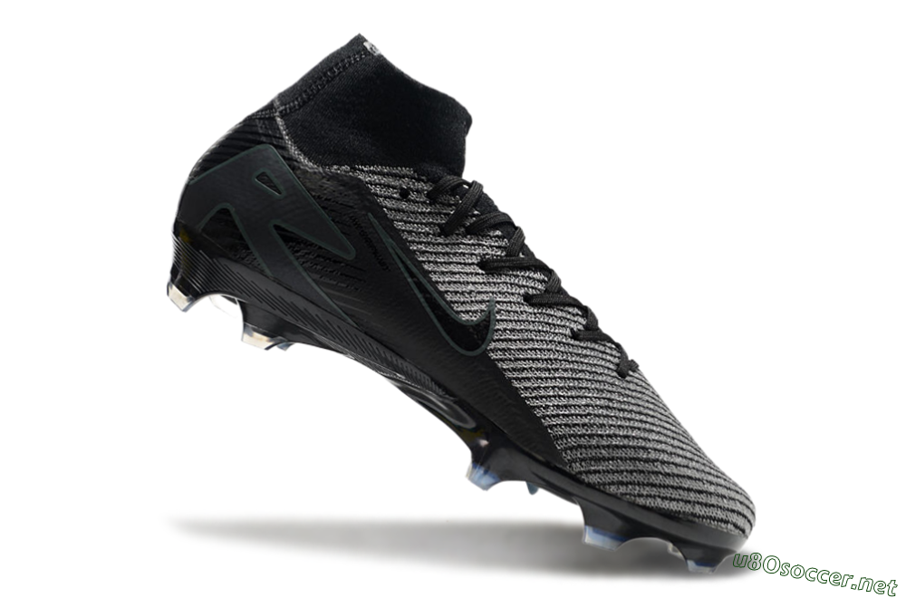 Men's Nike Air Zoom Mercurial Superfly 10 Elite FG Football Boots - Black/Grey/Jade 4