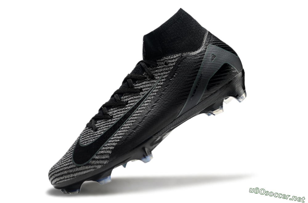 Men's Nike Air Zoom Mercurial Superfly 10 Elite FG Football Boots - Black/Grey/Jade 5