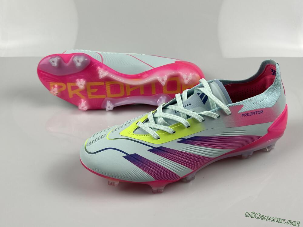 Men's Adidas Predator 24 Elite FG Football Boots - Jade/Blue/Pink