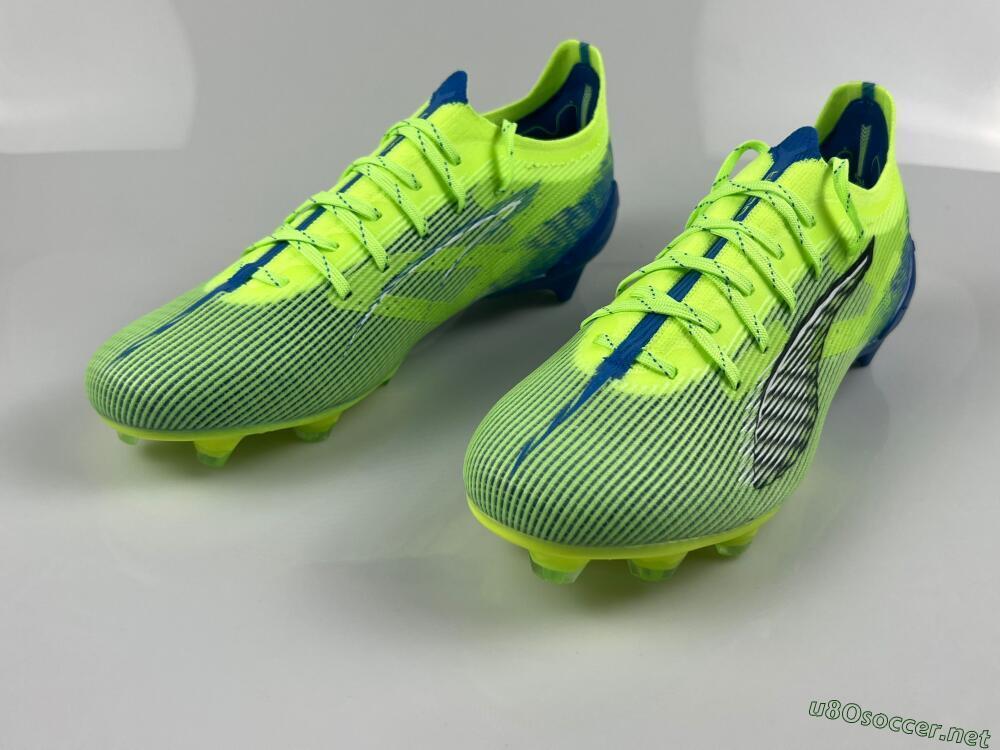Men's Puma Ultra Ultimate FG Football Boots - Yellow/White/Blue