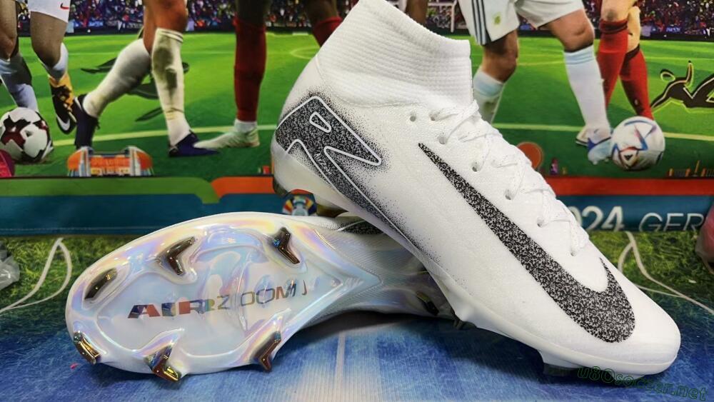 Men's Nike Air Zoom Mercurial Superfly 10 Elite FG Football Boots - White/Black/Grey