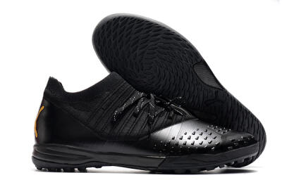 Men's Puma Future Z 1.3 Teazer IC Football Shoes - Black/Yellow