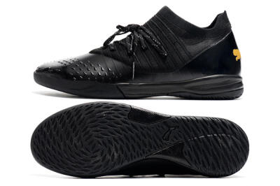 Men's Puma Future Z 1.3 Teazer IC Football Shoes - Black/Yellow