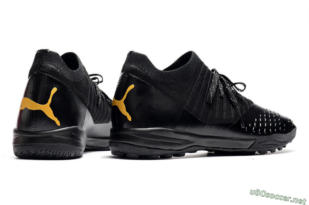 Men's Puma Future Z 1.3 Teazer IC Football Shoes - Black/Yellow 6