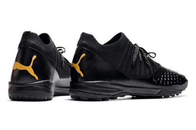 Men's Puma Future Z 1.3 Teazer IC Football Shoes - Black/Yellow
