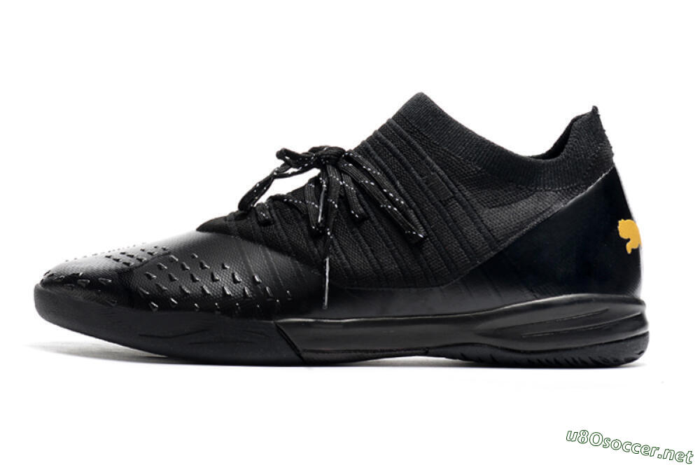 Men's Puma Future Z 1.3 Teazer IC Football Shoes - Black/Yellow 0