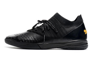 Men's Puma Future Z 1.3 Teazer IC Football Shoes - Black/Yellow