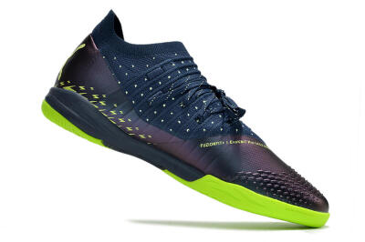 Men's Puma Future Z 1.3 Teazer IC Football Shoes - Blue/Yellow