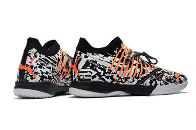Men's Puma Future Z 1.3 Teazer IC Football Shoes - White/Black/Orange