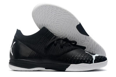Men's Puma Future Z 1.3 Teazer IC Football Shoes - Black/White