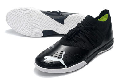 Men's Puma Future Z 1.3 Teazer IC Football Shoes - Black/White