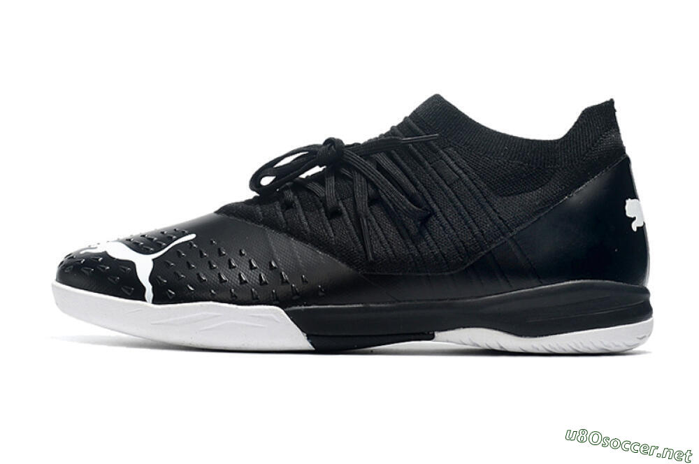Men's Puma Future Z 1.3 Teazer IC Football Shoes - Black/White 0