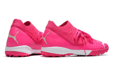 Men's Puma Future Z 1.3 Teazer TF Football Shoes - Pink/White