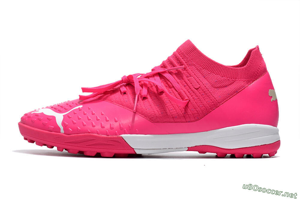 Men's Puma Future Z 1.3 Teazer TF Football Shoes - Pink/White 0