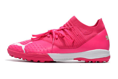 Men's Puma Future Z 1.3 Teazer TF Football Shoes - Pink/White