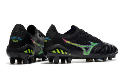 Men's Mizuno Morelia Neo 3 FG Football Boots - Black/Rainbow