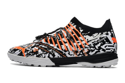 Men's Puma Future Z 1.3 Teazer TF Football Shoes - White/Black/Orange
