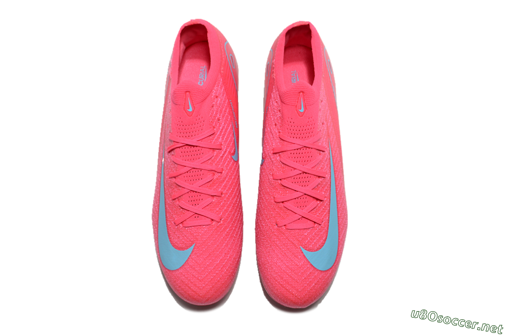 Unisex Nike Air Zoom Mercurial Vapor 16 Elite FG Football Boots - Red/Jade 4
