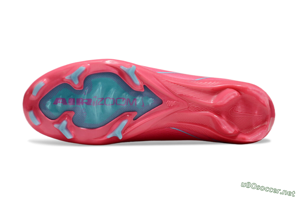 Unisex Nike Air Zoom Mercurial Vapor 16 Elite FG Football Boots - Red/Jade 6