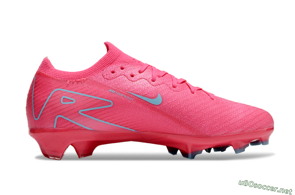 Unisex Nike Air Zoom Mercurial Vapor 16 Elite FG Football Boots - Red/Jade 7