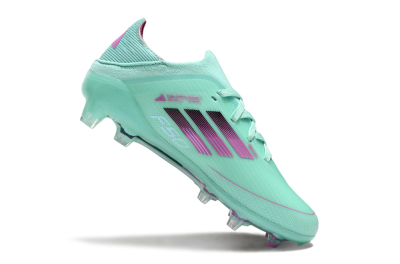 Kids Adidas F50 Elite FG Football Boots - Jade/Purple/Black