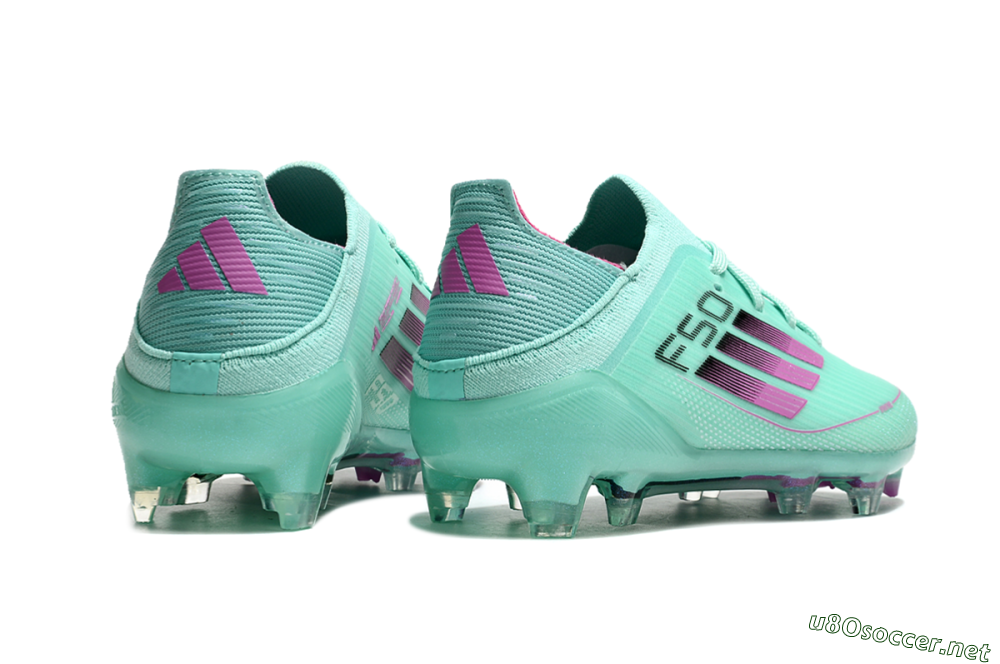Kids Adidas F50 Elite FG Football Boots - Jade/Purple/Black 7