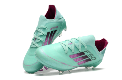Kids Adidas F50 Elite FG Football Boots - Jade/Purple/Black