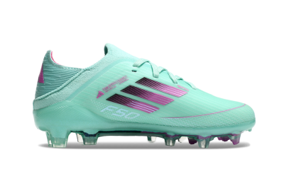 Kids Adidas F50 Elite FG Football Boots - Jade/Purple/Black