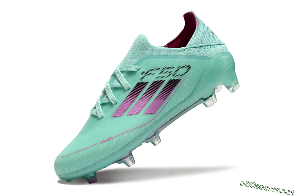 Kids Adidas F50 Elite FG Football Boots - Jade/Purple/Black 5