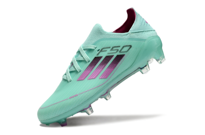 Kids Adidas F50 Elite FG Football Boots - Jade/Purple/Black