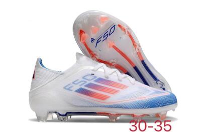 Kids Adidas F50 Elite FG Football Boots - White/Blue/Red