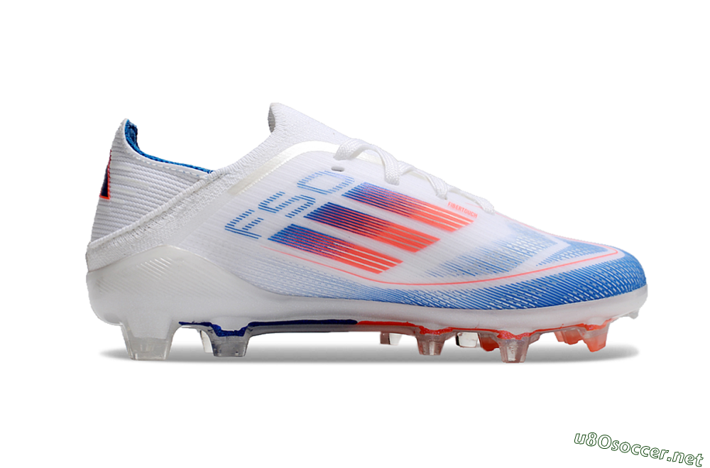 Kids Adidas F50 Elite FG Football Boots - White/Blue/Red 6