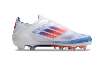 Kids Adidas F50 Elite FG Football Boots - White/Blue/Red
