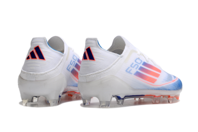 Kids Adidas F50 Elite FG Football Boots - White/Blue/Red