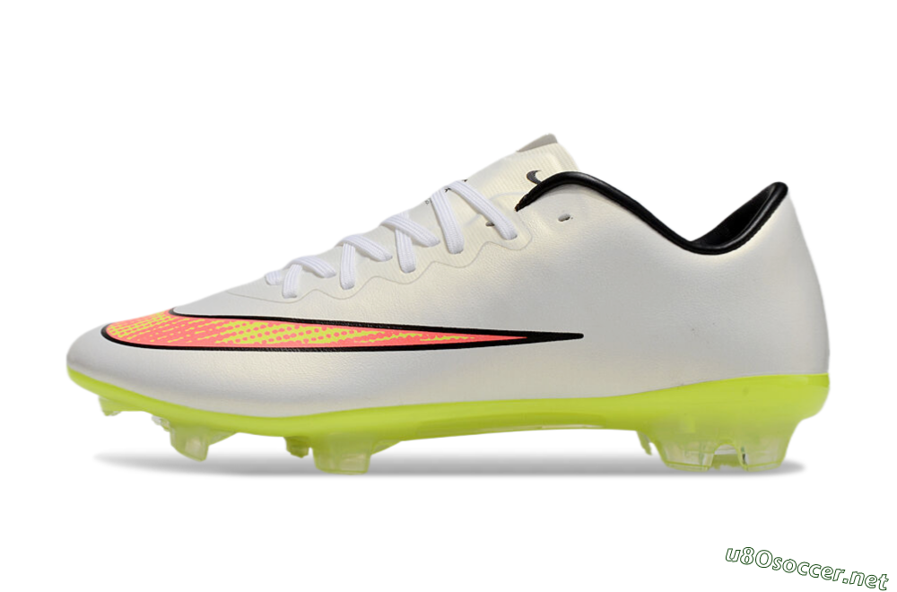 Men's Nike Mercurial Vapor 10 FG Football Boots - Beige/Red/Yellow 0