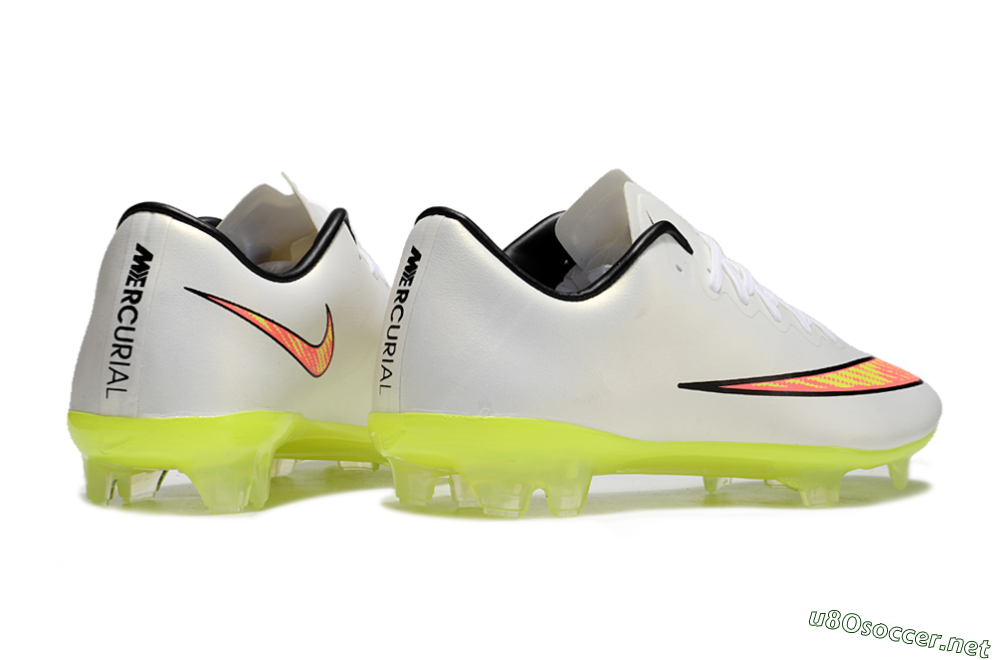 Men's Nike Mercurial Vapor 10 FG Football Boots - Beige/Red/Yellow 6