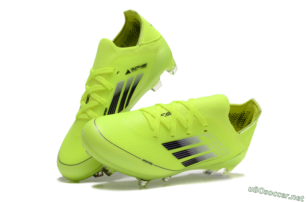 Kids Adidas F50 Elite FG Football Boots - Yellow/Black 3