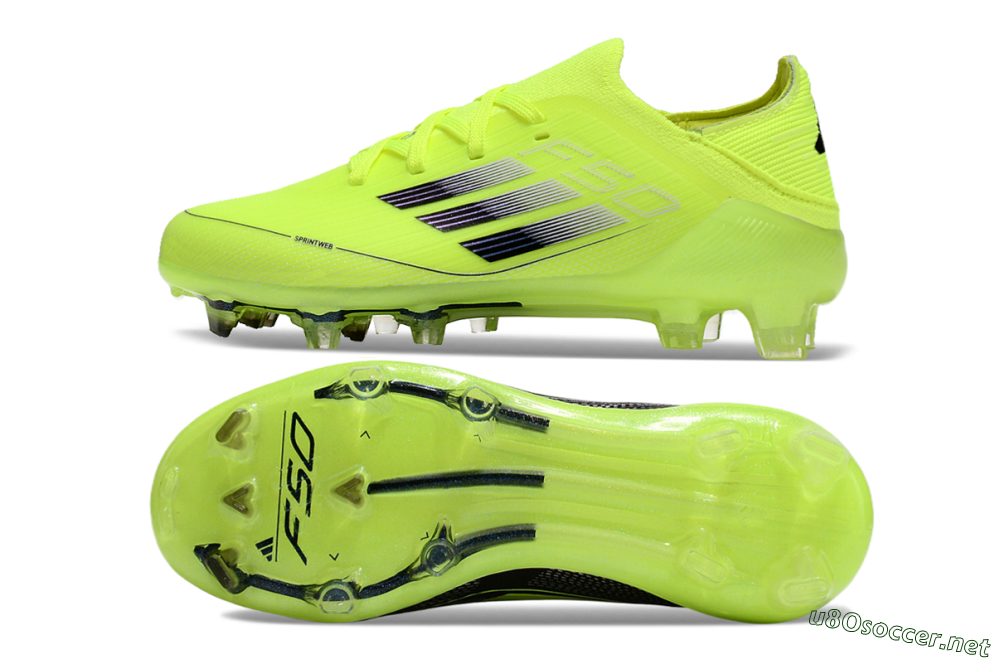 Kids Adidas F50 Elite FG Football Boots - Yellow/Black 1